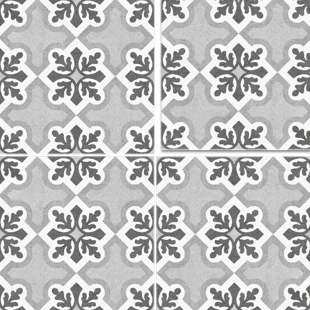 Porcelanato Vintage Ruzafa Gris Mate 25x25 cm