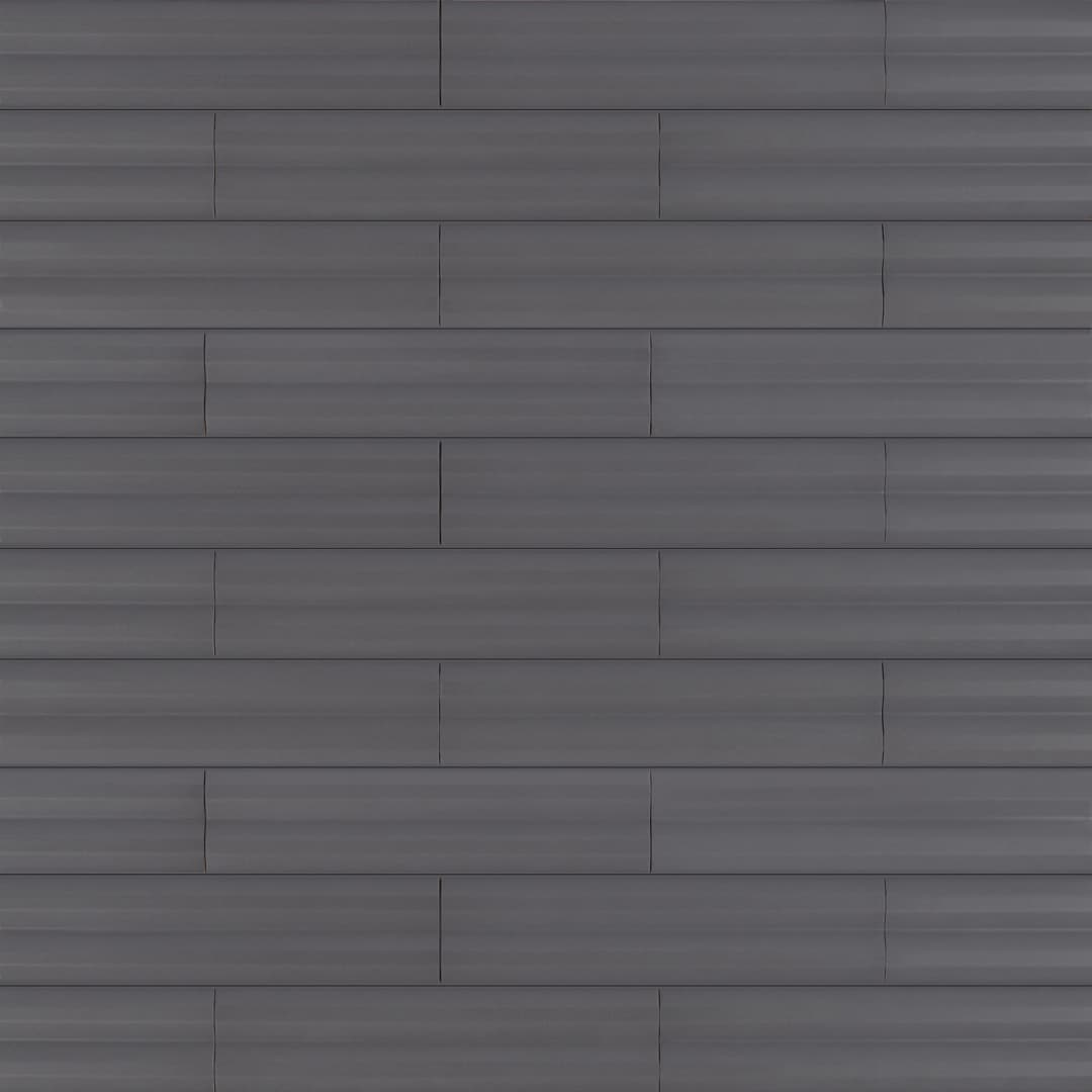 Cerámica Muro Stripes Graphite Mate 7.5x30 cm