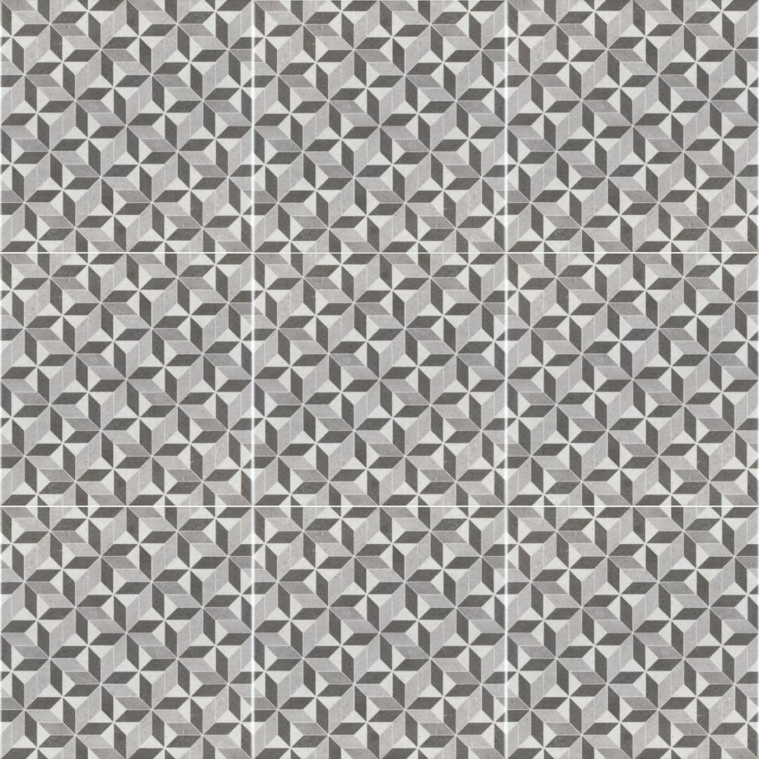 Porcelanato Vintage Kubic Gris Mate 25x25 cm