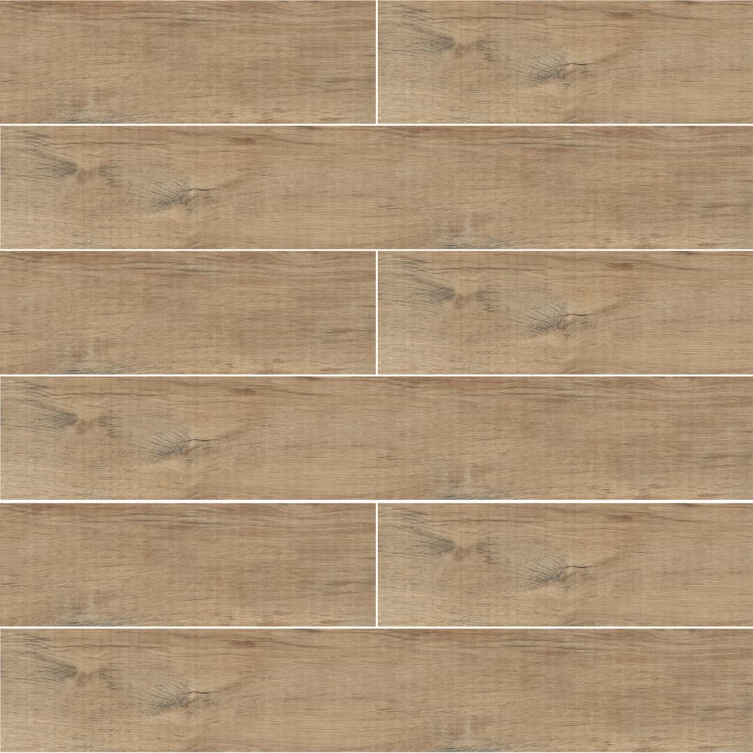 Porcelanato Northwood Oak Café Mate Antideslizante 20x120 cm