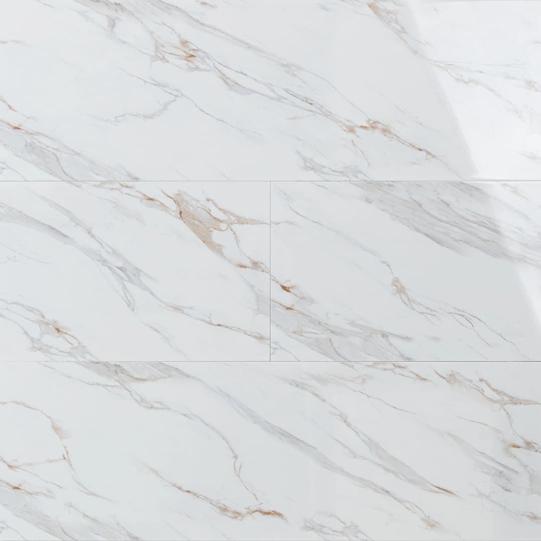 Cerámica Muro Artic Golden Blanco/ Beige Brillante 30x90 cm