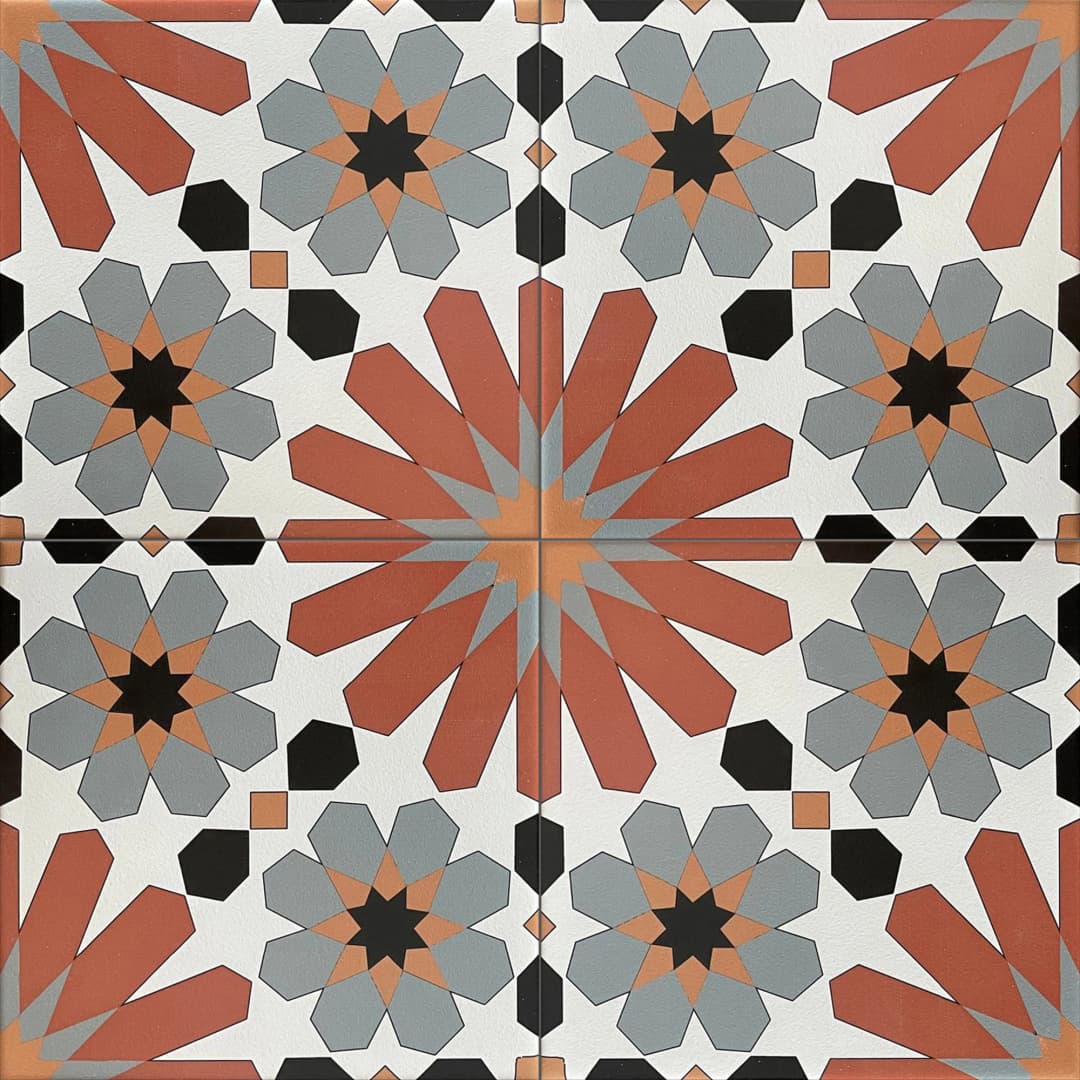 Porcelanato Dolcevita Tre Fiore Multicolor Mate 20x20 cm