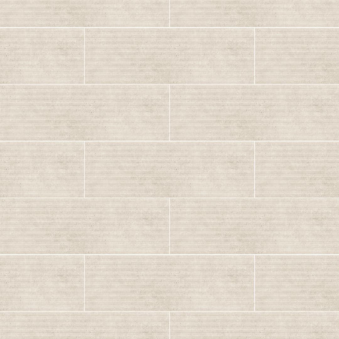 Cerámica Muro Craft Asphalt Off White Mate 40x120 cm