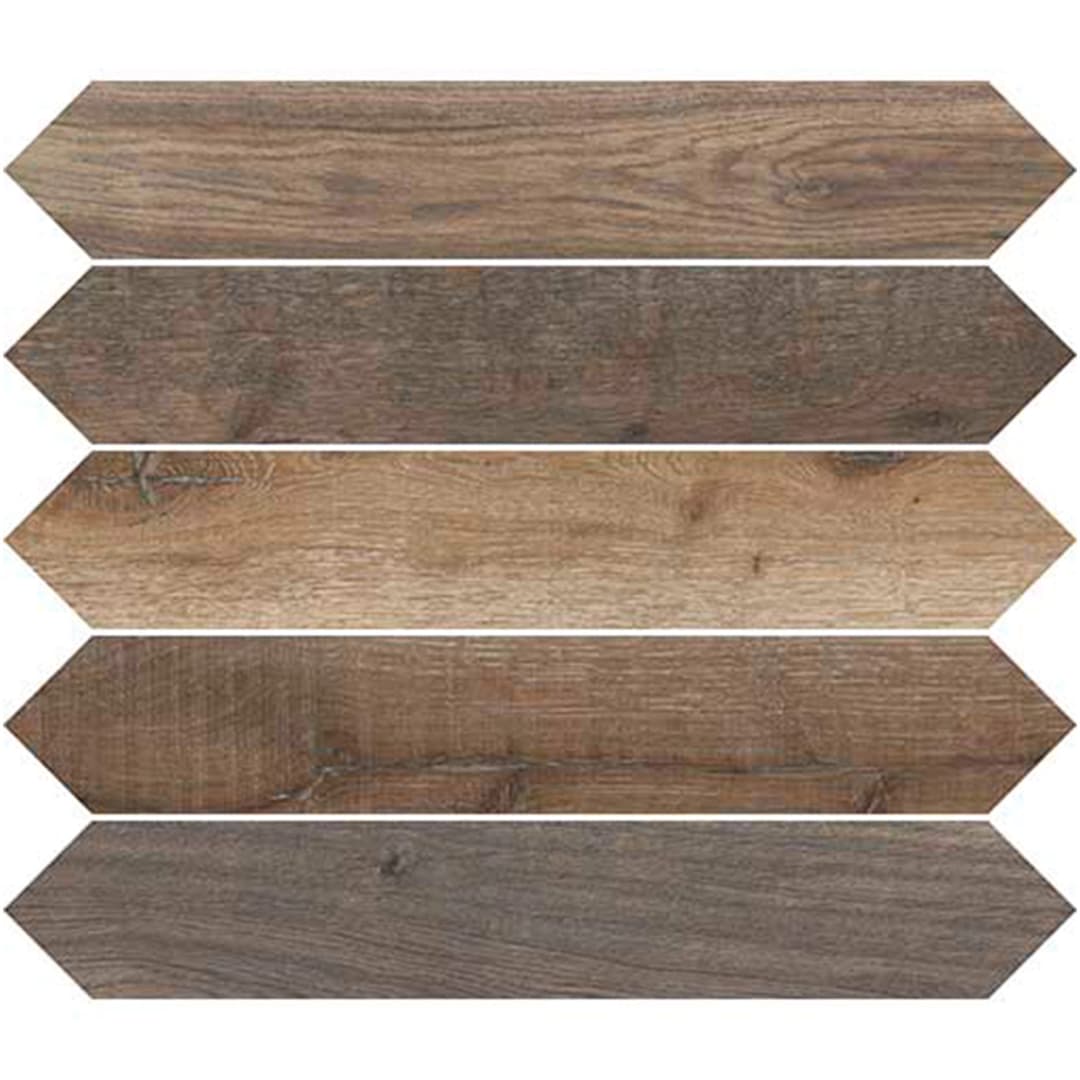 Porcelanato Love Affairs Crayon Timber Brown 10x60 cm