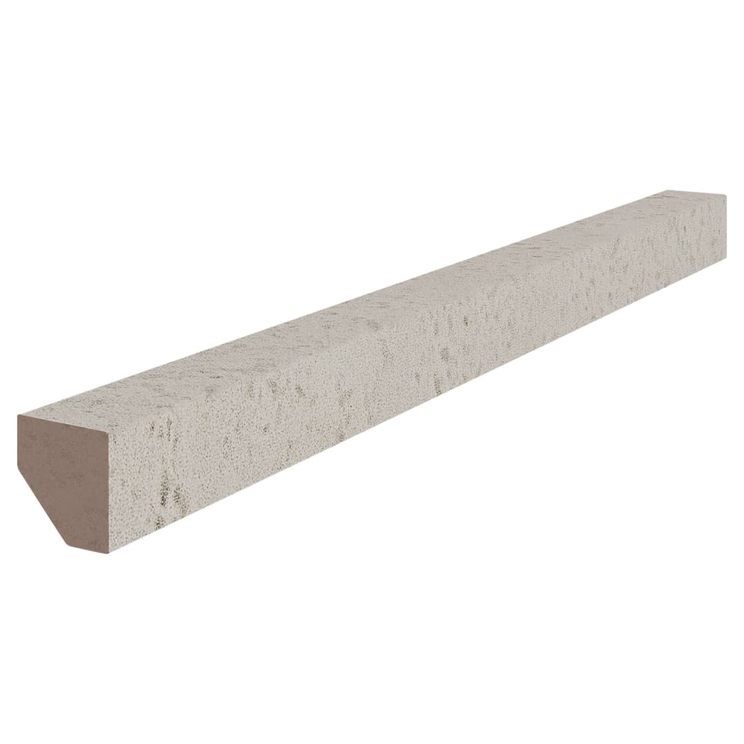 Porcelanato Canto 90° Aeterna Caja 60 piezas Blanco Aqua Rústico 1x14.5 cm