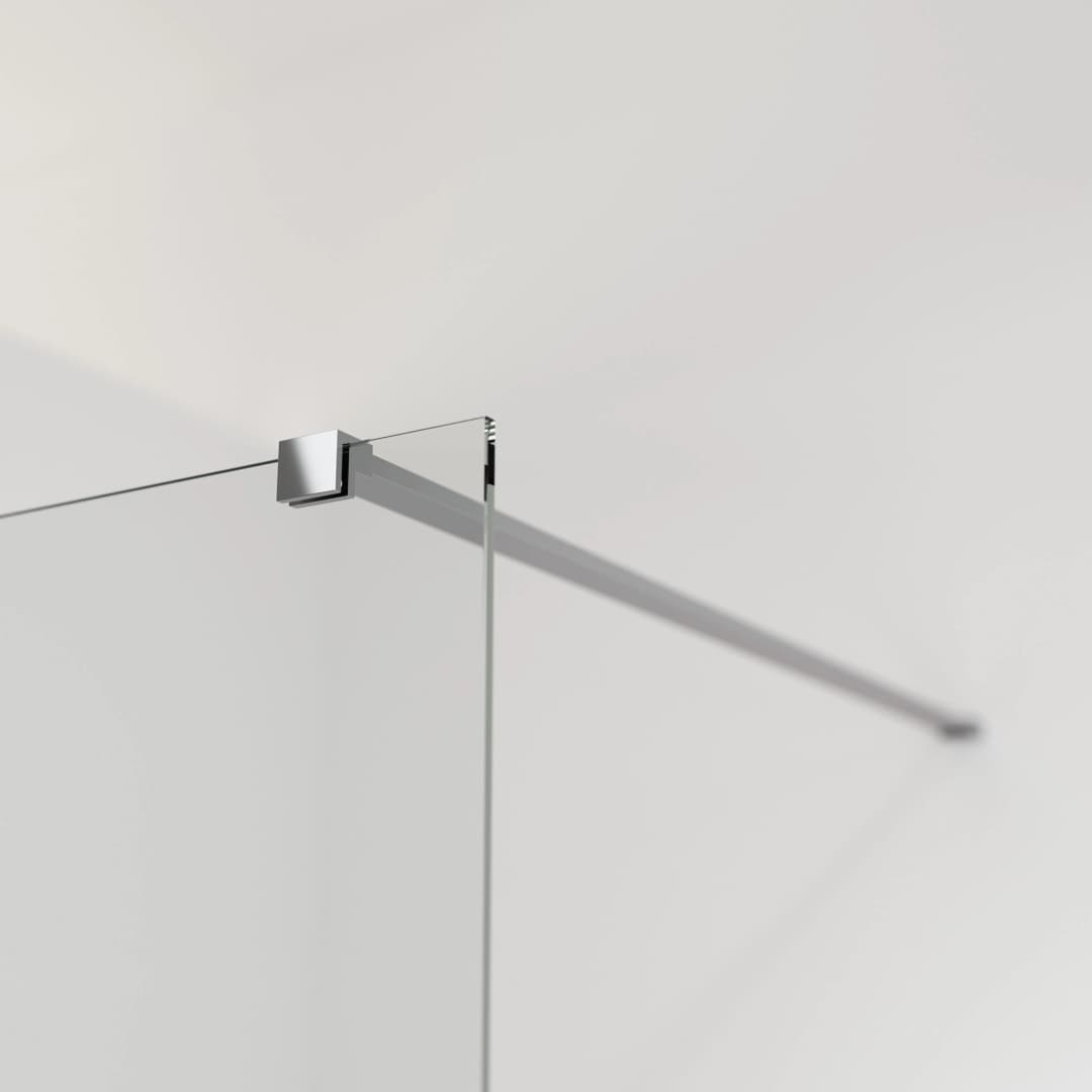 Mampara Style-N Fija con Brazo 1000x1950 mm Receptáculo Cromada