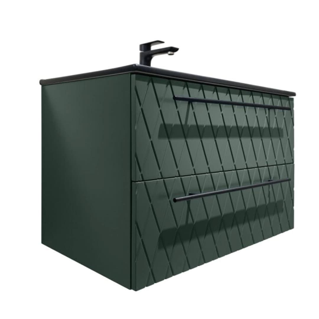 Mueble de Baño Empire con Lavamanos 800x455x520 mm 2 Cajones Verde