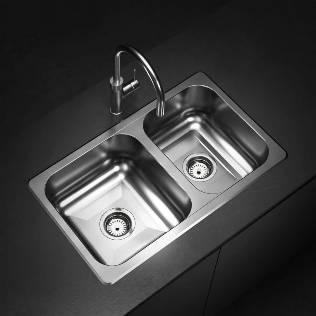 Lavaplatos R63/18 2 Cubetas Acero Inoxidable 304 638x370x180 mm