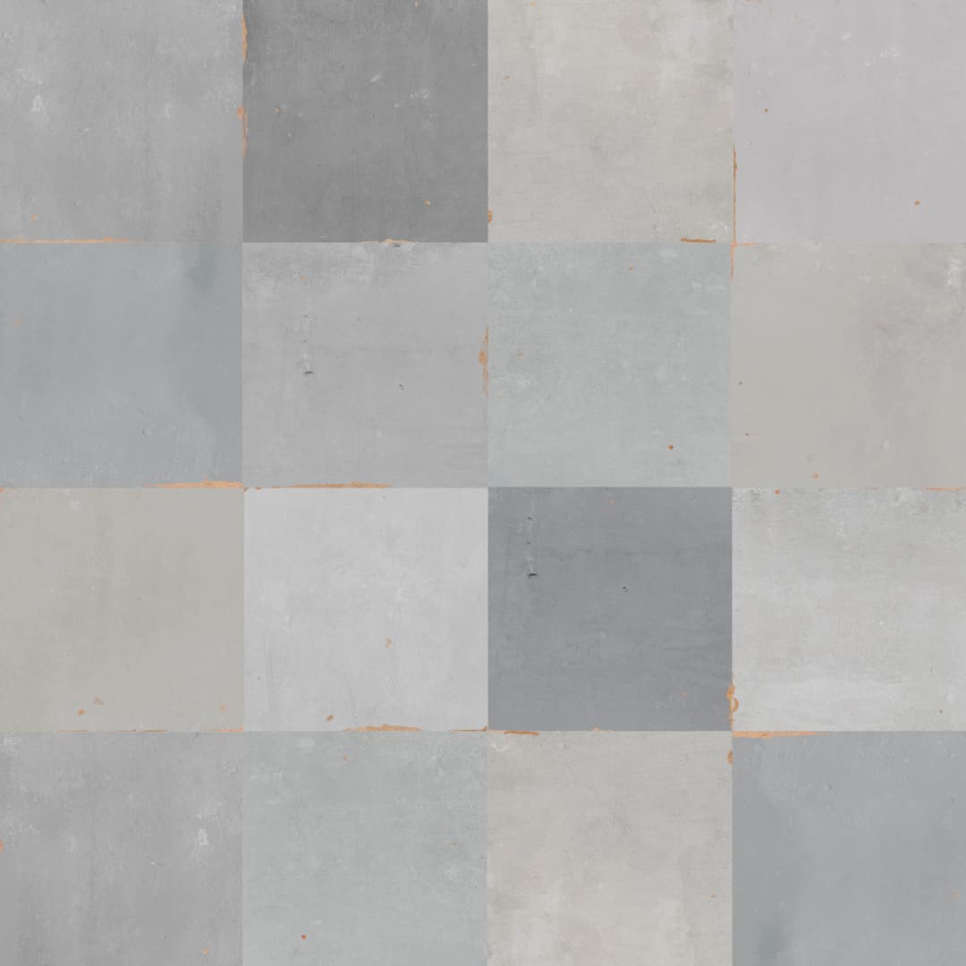 Cerámica Muro Zellige Grey Brillante 12.5x12.5 cm