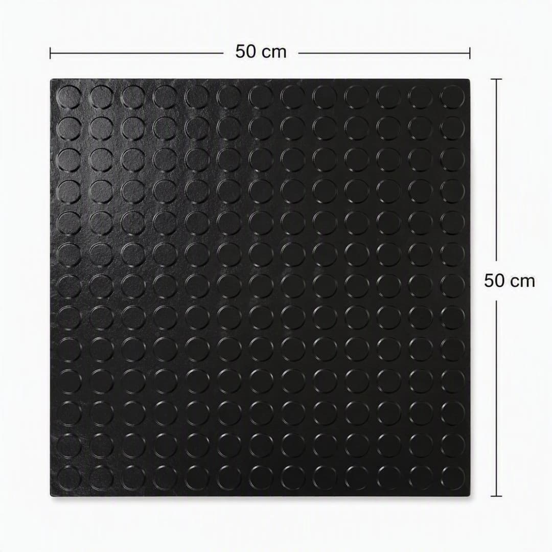 Caucho Virgen BS Classic Negro 50x50x0,27 cm