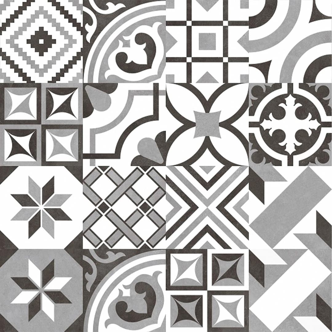 Porcelanato Mix 01 Gris Mate 20x20 cm
