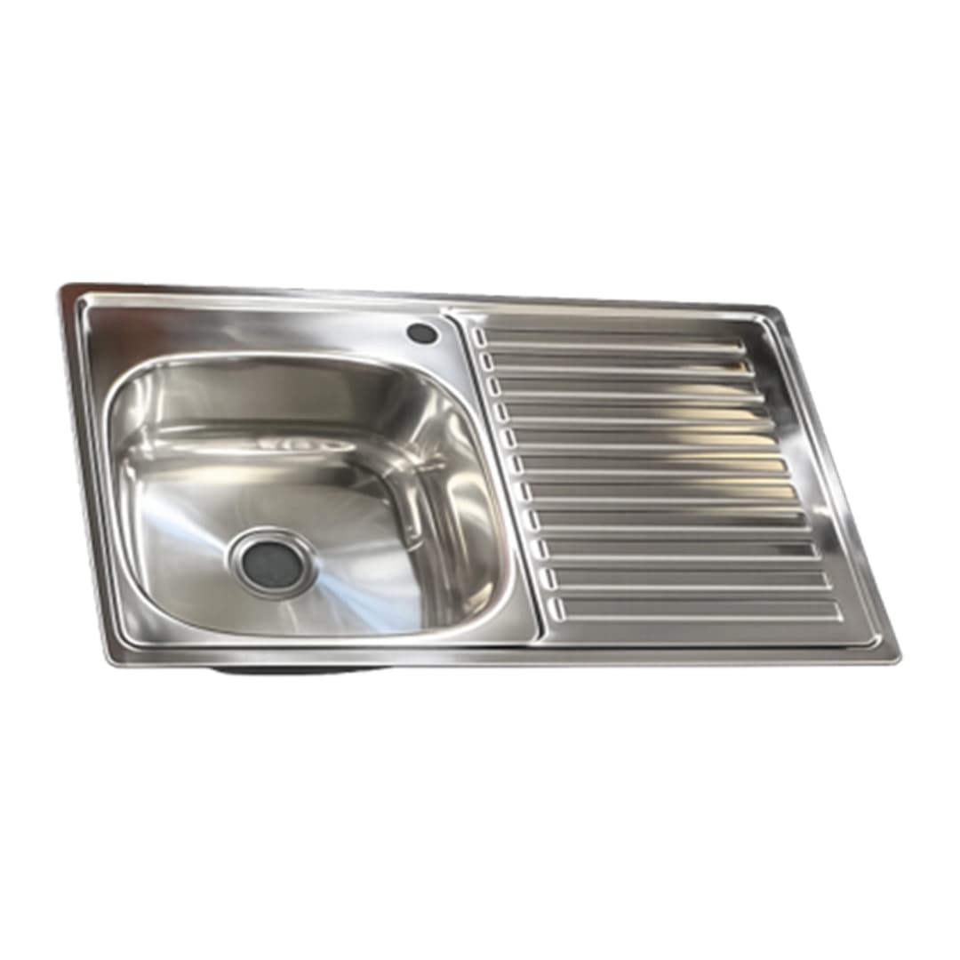 Lavaplatos Lenox 1 Cubeta Izquierda 800x500x160 mm encastrar
