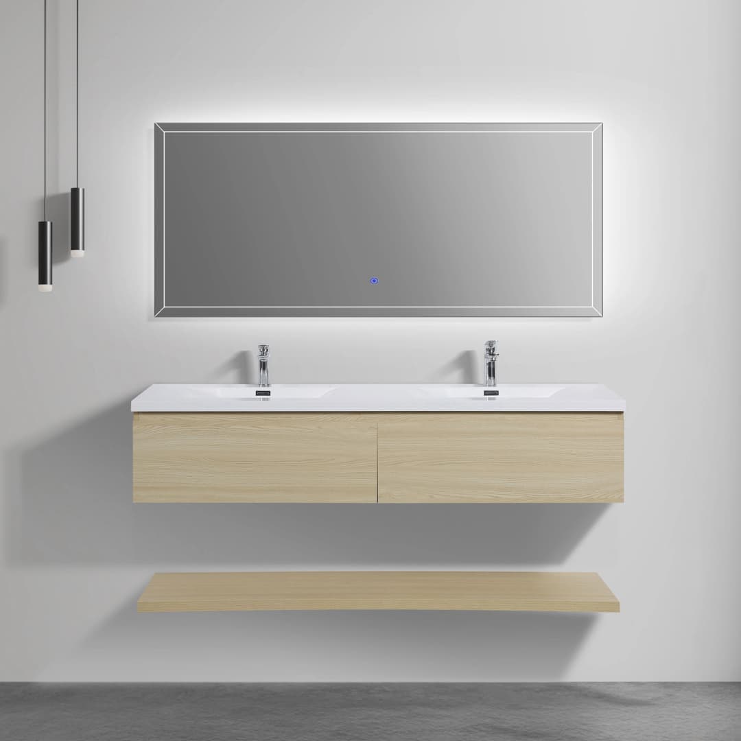 Mueble de Baño Mondrian Doble con Lavamanos 1600x515x320 mm 2 Cajones