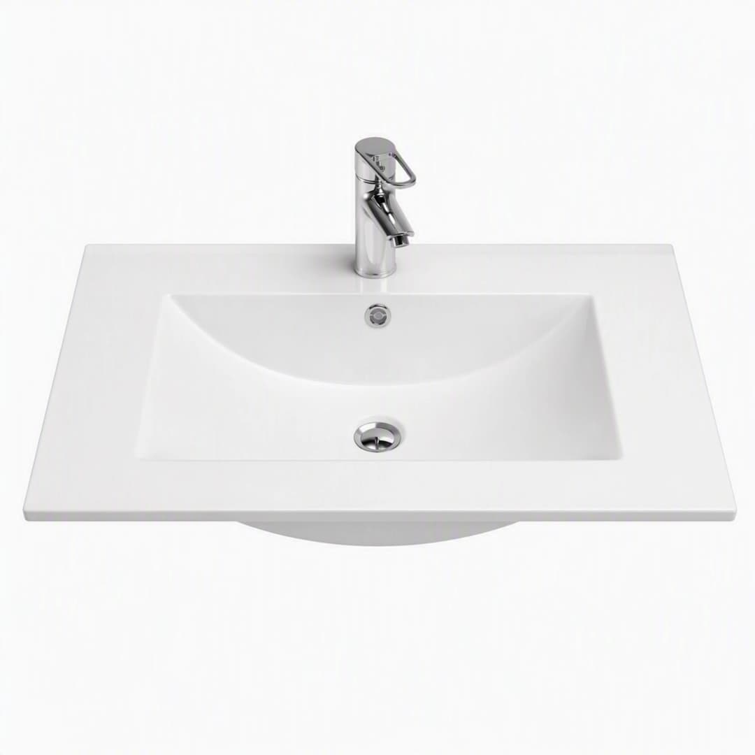 Cubierta Lavamanos Queen Blanca 710x200x465 mm