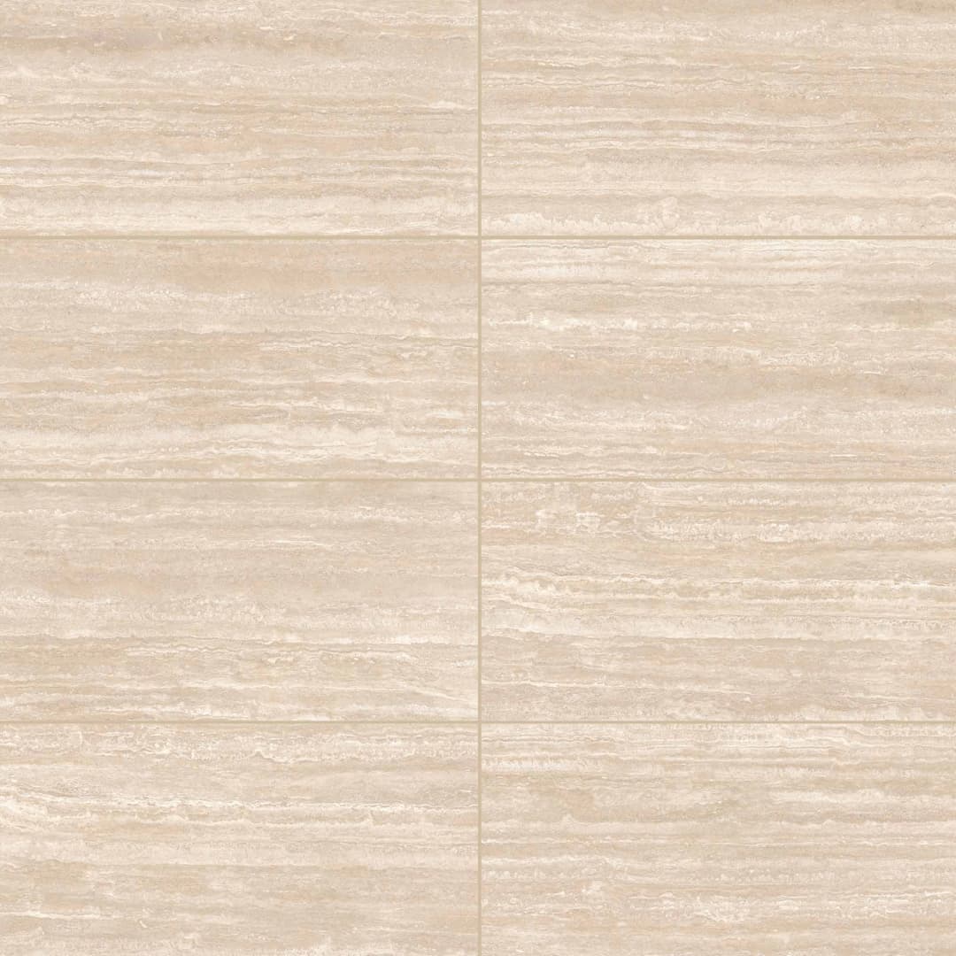 Porcelanato Travertino Vein Beige Mate Rustico 60x120 cm