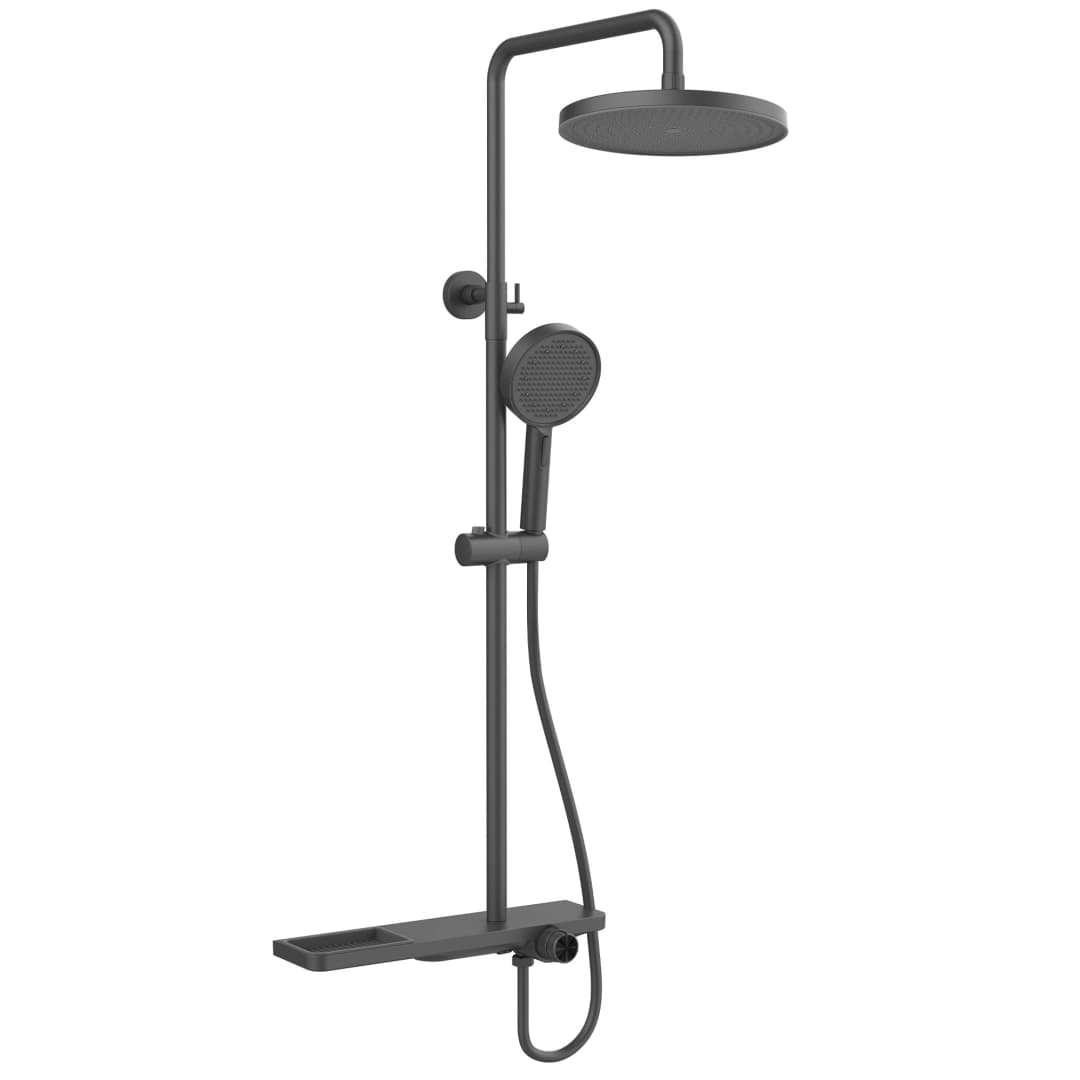 Columna Ducha Valenza 25 cm Gun Grey