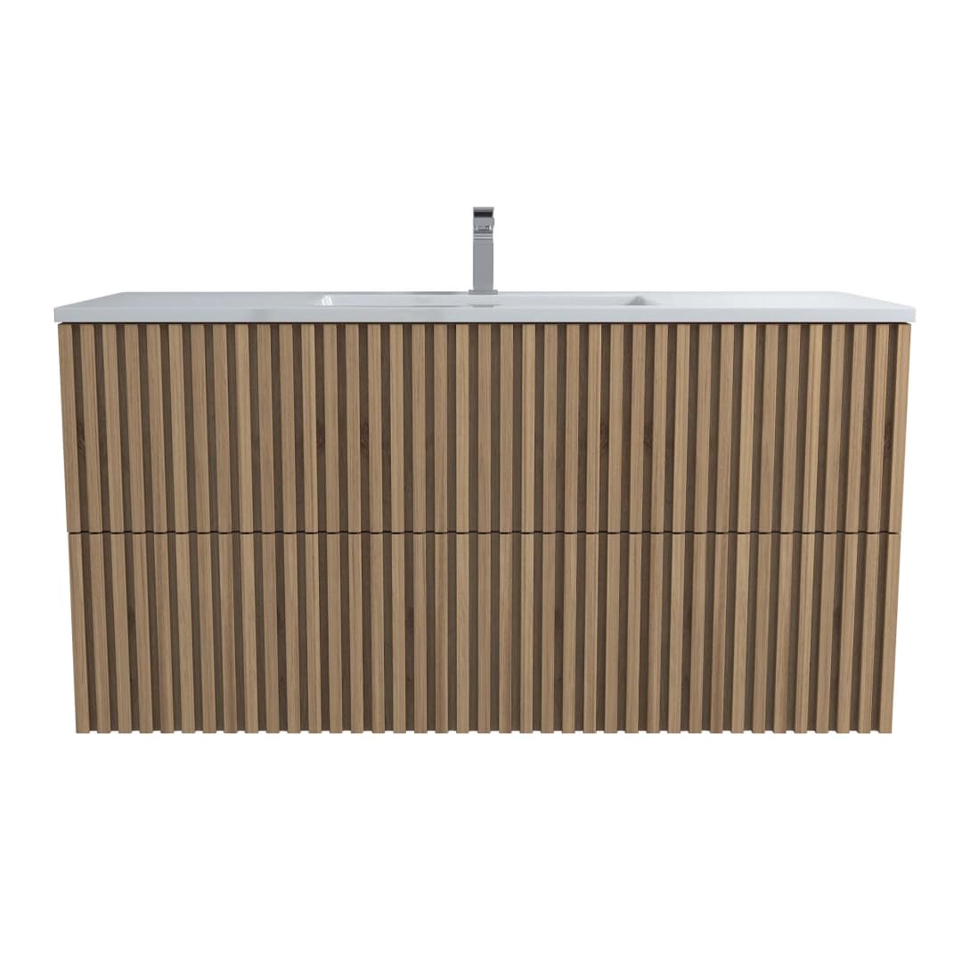 Mueble de Baño Amelia con Lavamanos 1200x455x600 mm 2 Cajones Light Oak