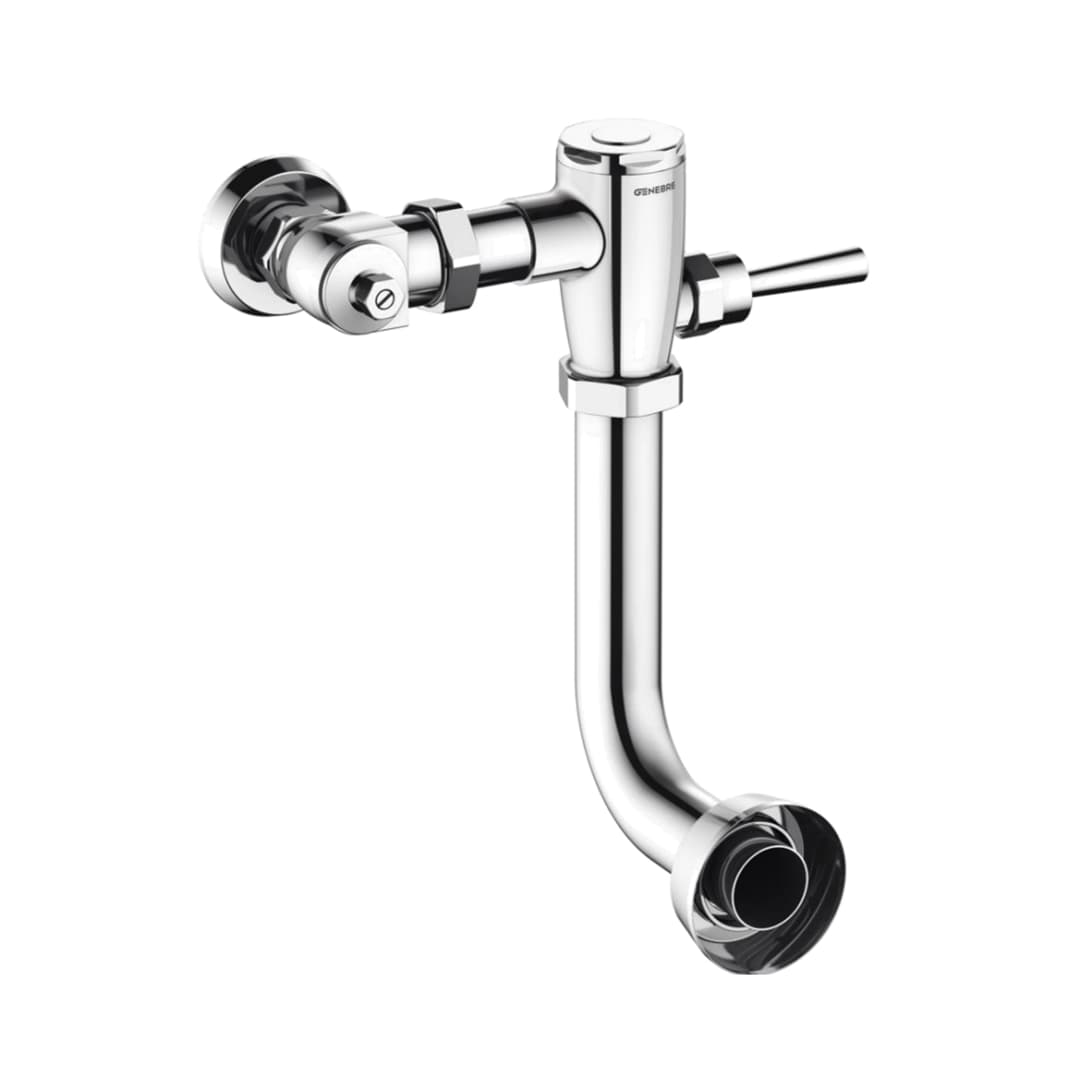 Fluxor WC con Tubo Curvo Expuesto 1063 45 Cromado