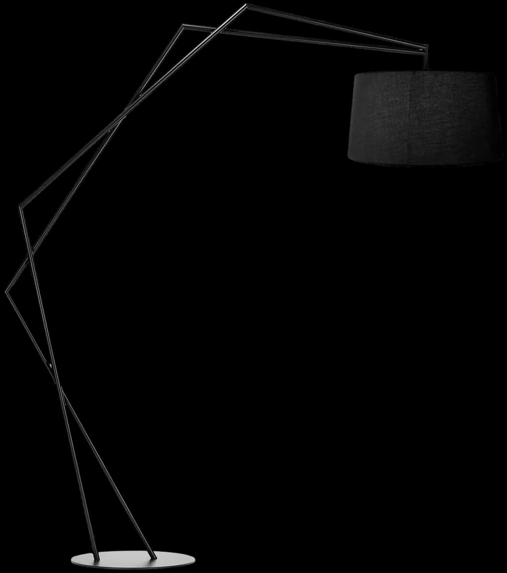 LÁMPARA DE PIE LED STUDIO PÍA 9W NEGRA