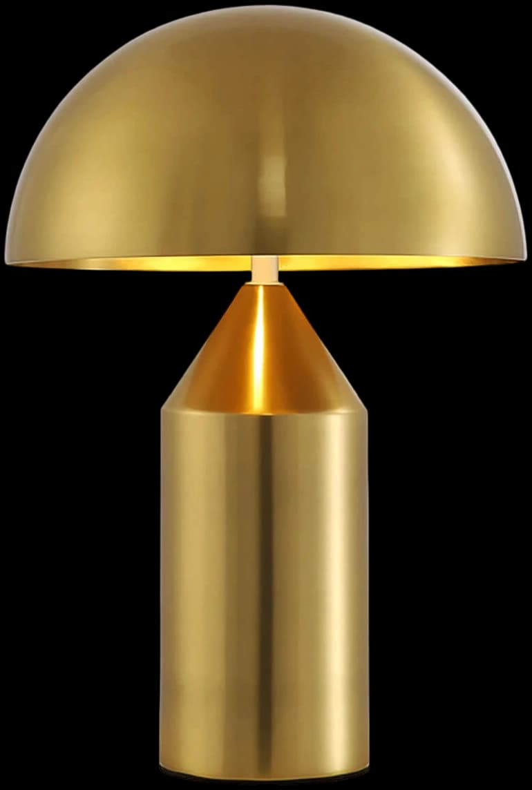 LÁMPARA DE MESA LED STUDIO AMADEA (SIN AMPOLLETA E27) DORADA