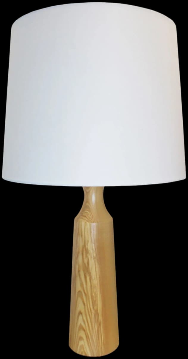 LÁMPARA DE MESA LED STUDIO TECA (SIN AMPOLLETA E27) BLANCO MADERA