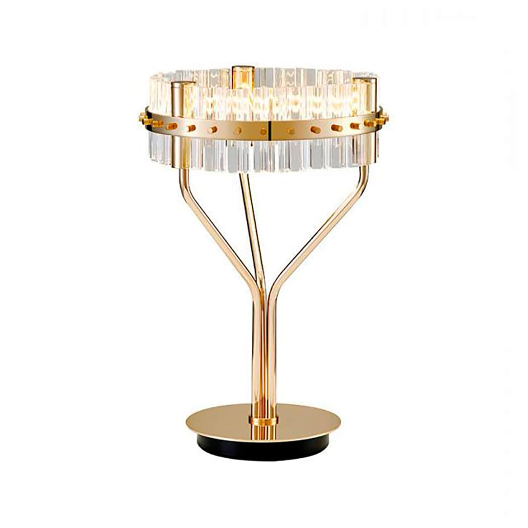 LÁMPARA DE MESA LED STUDIO CHANDELIER 15W LUZ CÁLIDA (3000K) DORADA