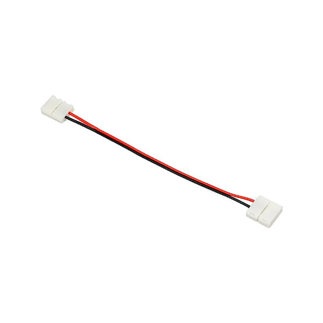CONECTOR LED STUDIO PARA CINTA LED 12V NEGRO ROJO