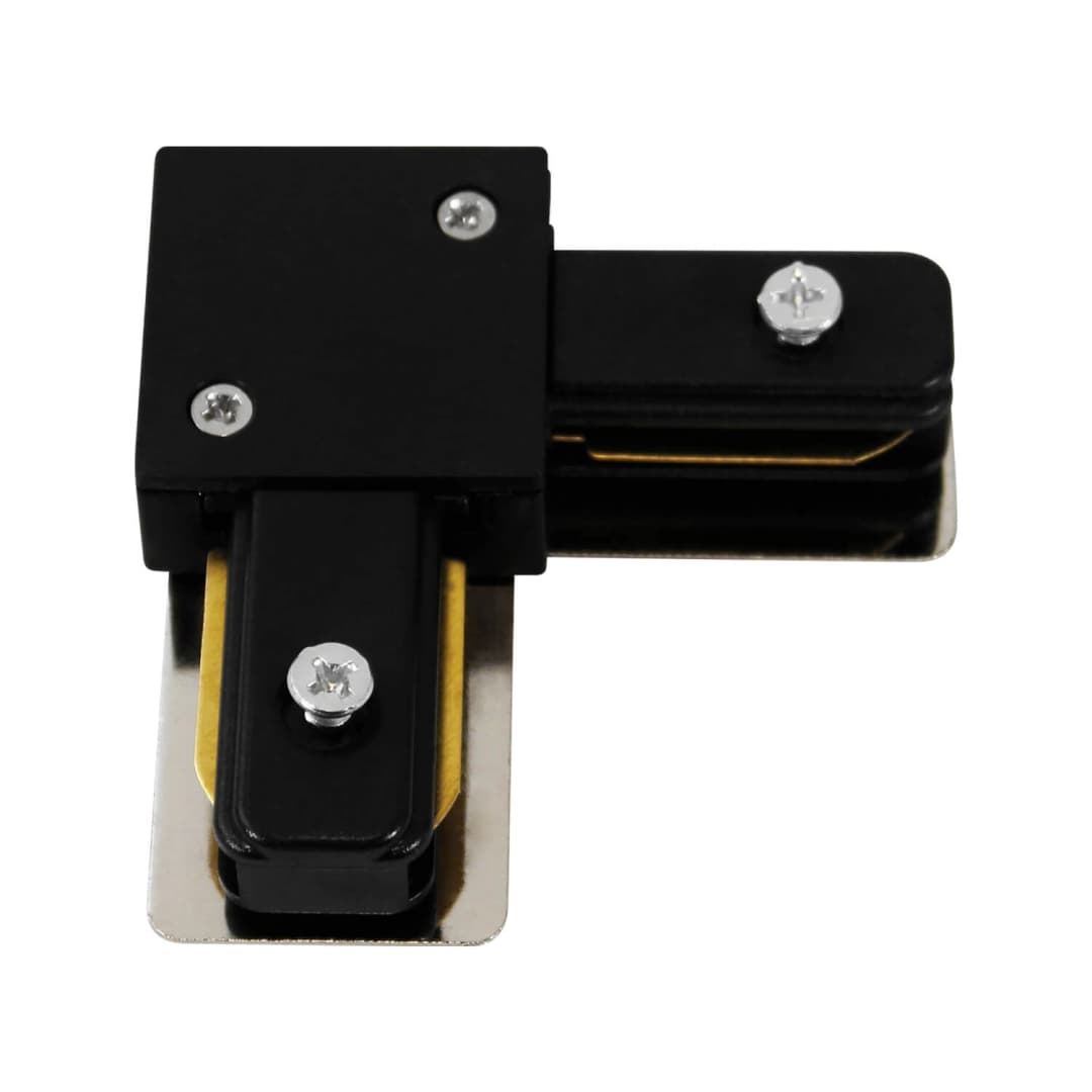 CONECTOR RIEL TIPO L LED STUDIO NEGRO