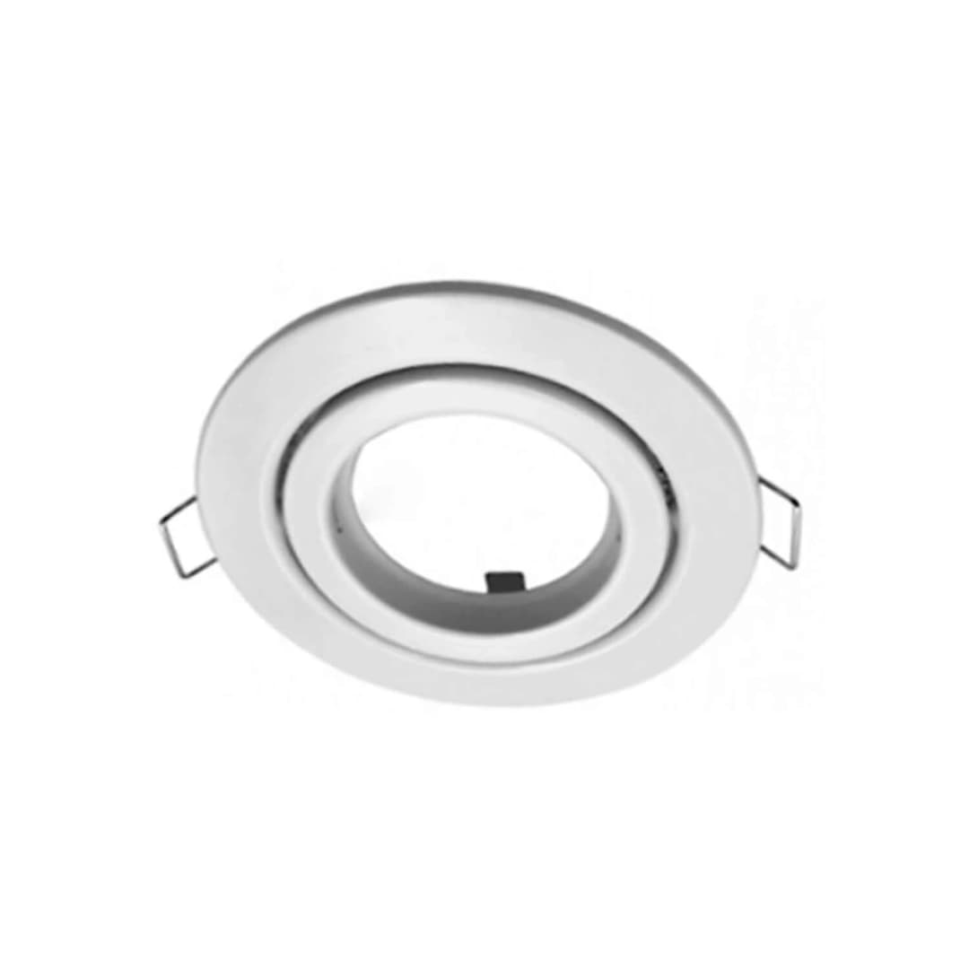 PORTA GU10 LED STUDIO ABATIBLE REDONDO DIRIGIBLE (SIN AMPOLLETA) BLANCO