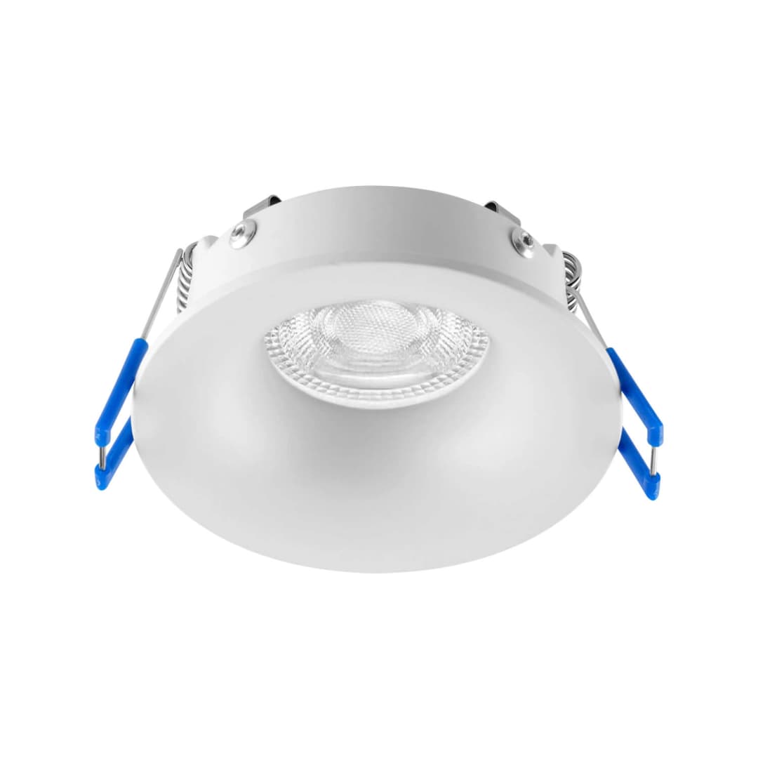 PORTA GU10 LED STUDIO RETRAÍDO REDONDO IP44 (SIN AMPOLLETA) BLANCO