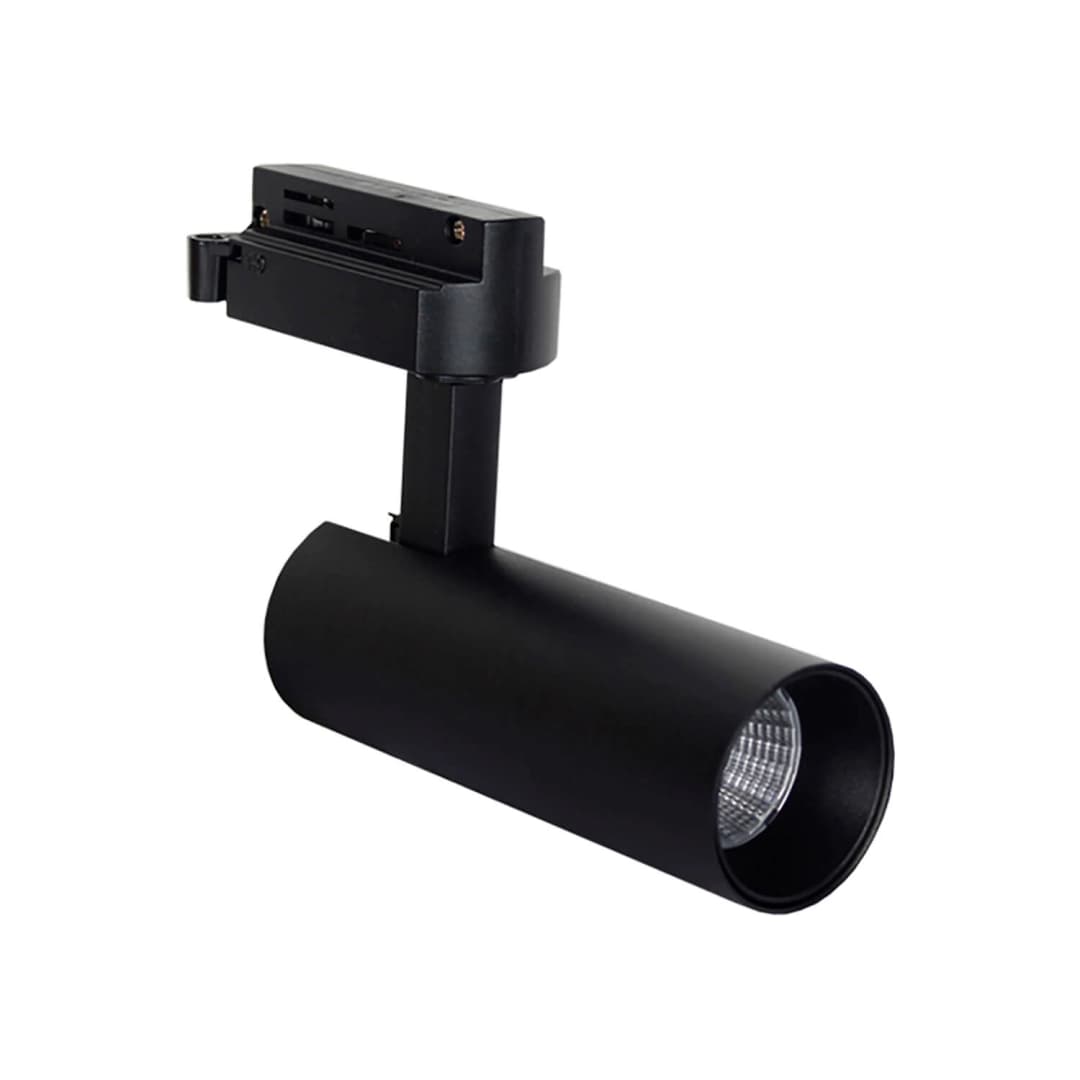FOCO RIEL LED STUDIO TUBULAR 7W LUZ CÁLIDA (3000K) NEGRO