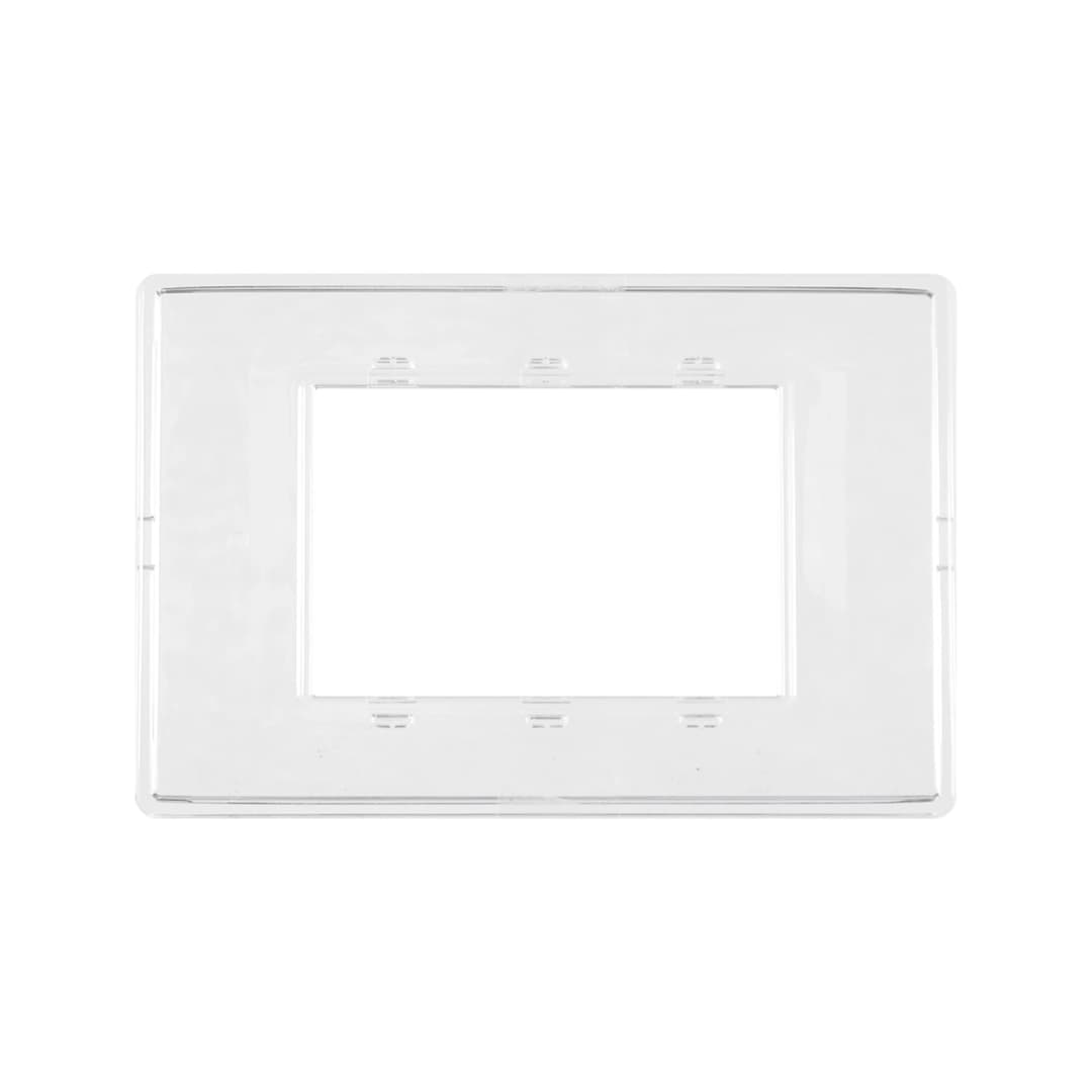 PLACA VIMAR PLANA REFLEX 3 MÓDULOS TRANSPARENTE (14653.42)