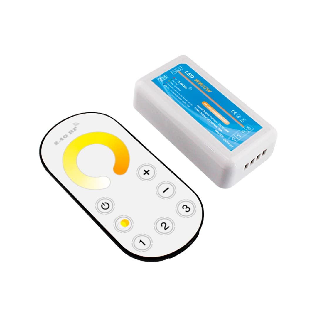 CONTROL REMOTO LED STUDIO RF 2 CANALES 12V 24V IP33 BLANCO