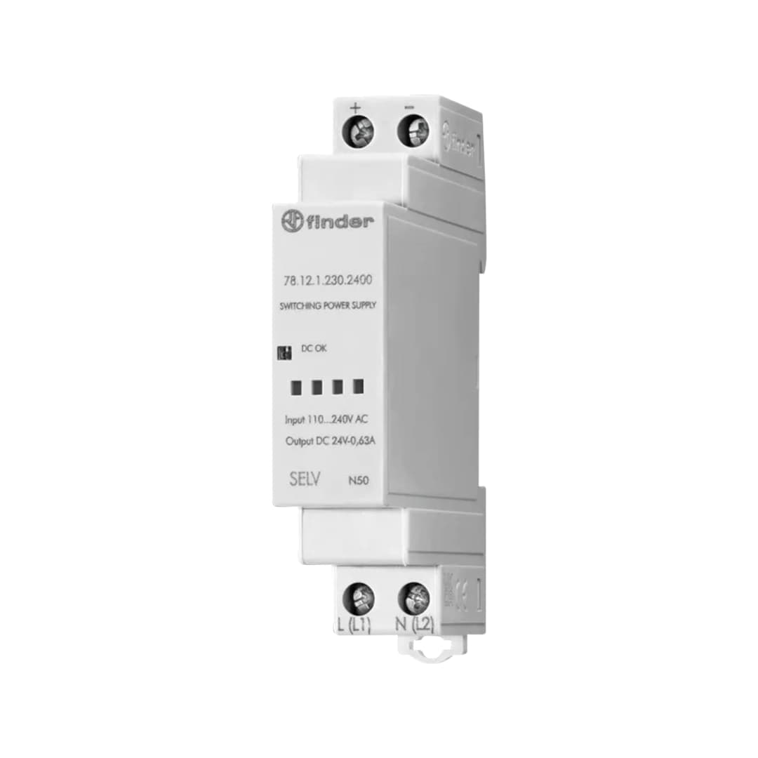 FUENTE DE ALIMENTACIÓN CONMUTADA FINDER 12W 24V BLANCA