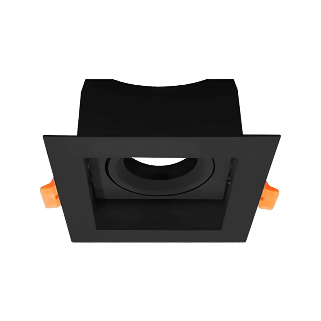 PORTA GU10 LED STUDIO CAJA SIMPLE (SIN AMPOLLETA) NEGRO