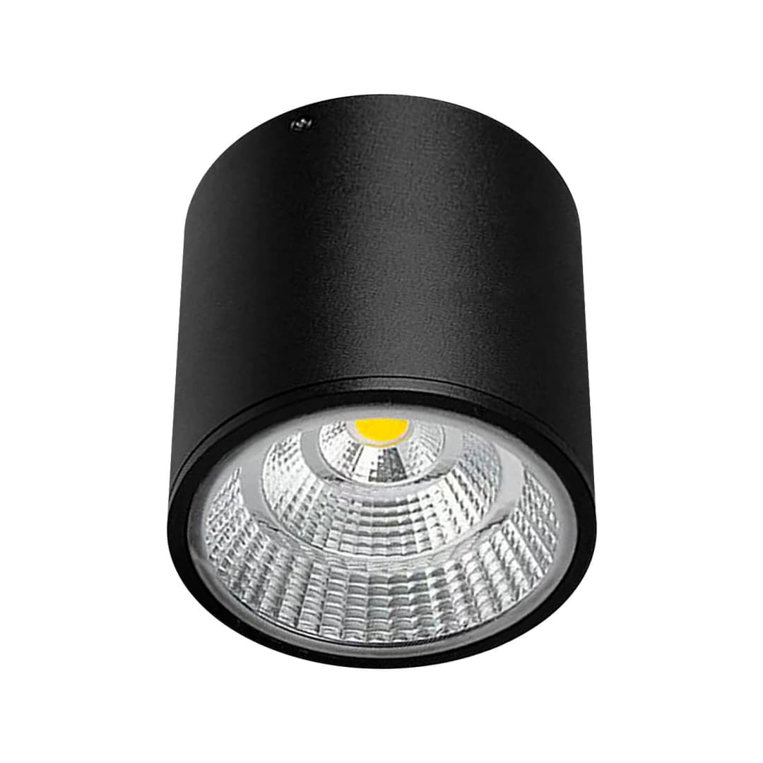 FOCO SOBREPUESTO LED STUDIO ROSS BIG 25W LUZ CÁLIDA (2700K) IP65 NEGRO