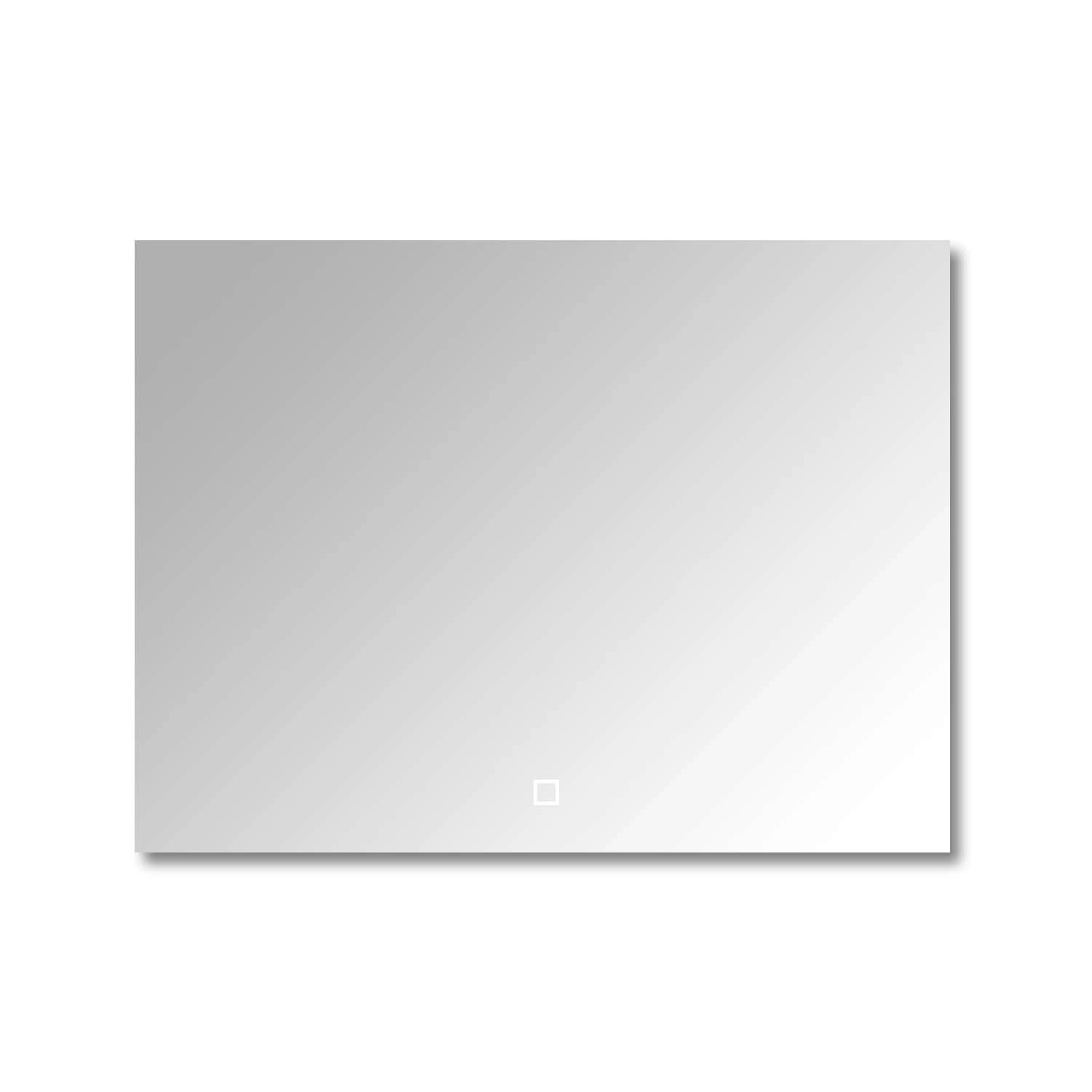ESPEJO LED STUDIO RECTANGULAR HORIZONTAL RETROILUMINADO TOUCH 80W CCT 1400LM 100X75CM TRANSPARENTE