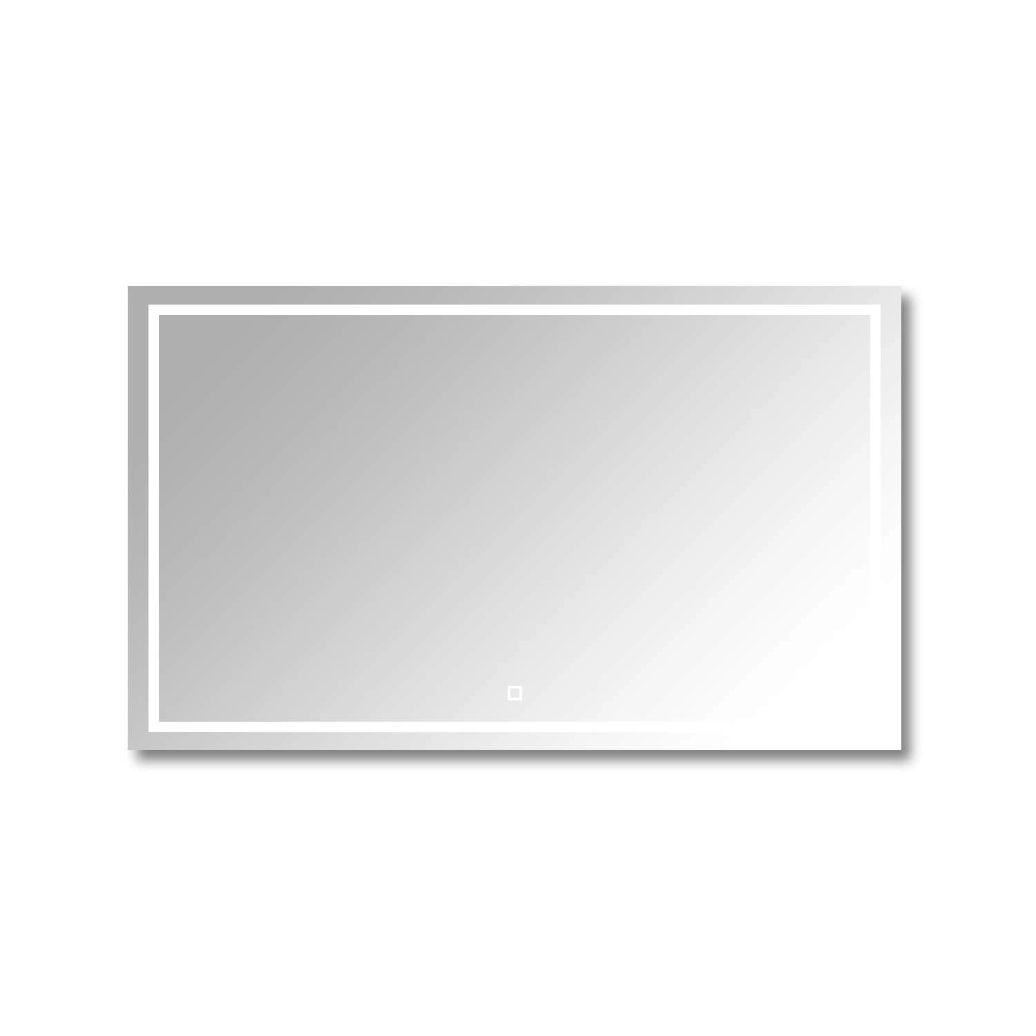 ESPEJO LED STUDIO RECTANGULAR HORIZONTAL RETROILUMINADO CON LUZ FRONTAL TOUCH 150W CCT 1400LM 150X90CM TRANSPARENTE