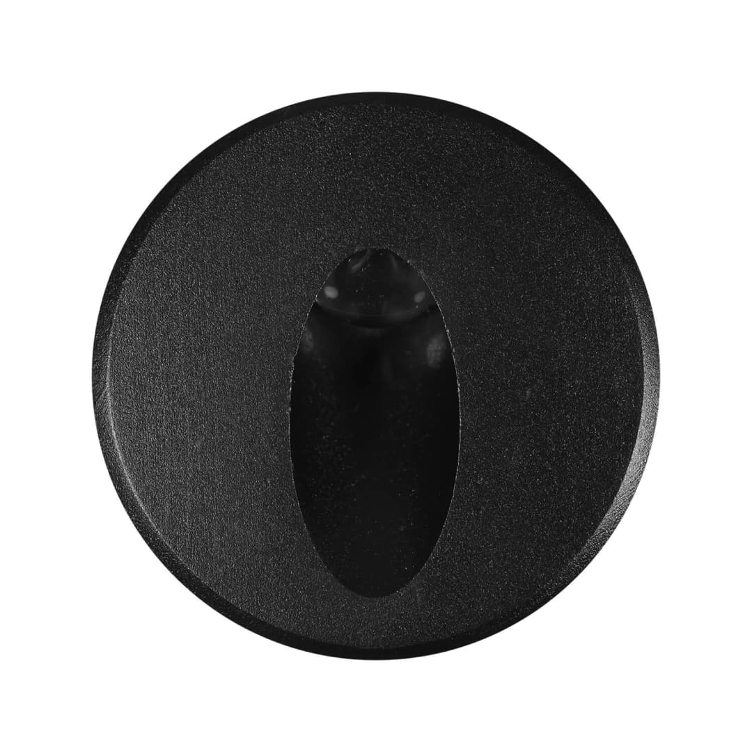 EMBUTIDO DE MURO LED STUDIO CALIPSO REDONDO 3W LUZ CÁLIDA (2700K) IP54 NEGRO