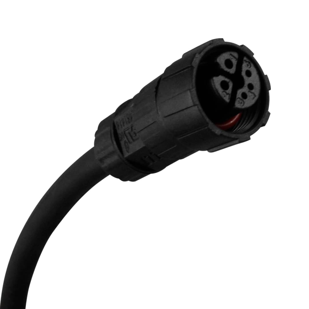 CABLE CONECTOR LED STUDIO HEMBRA 5 PINES CON EXTREMO DESNUDO NEGRO