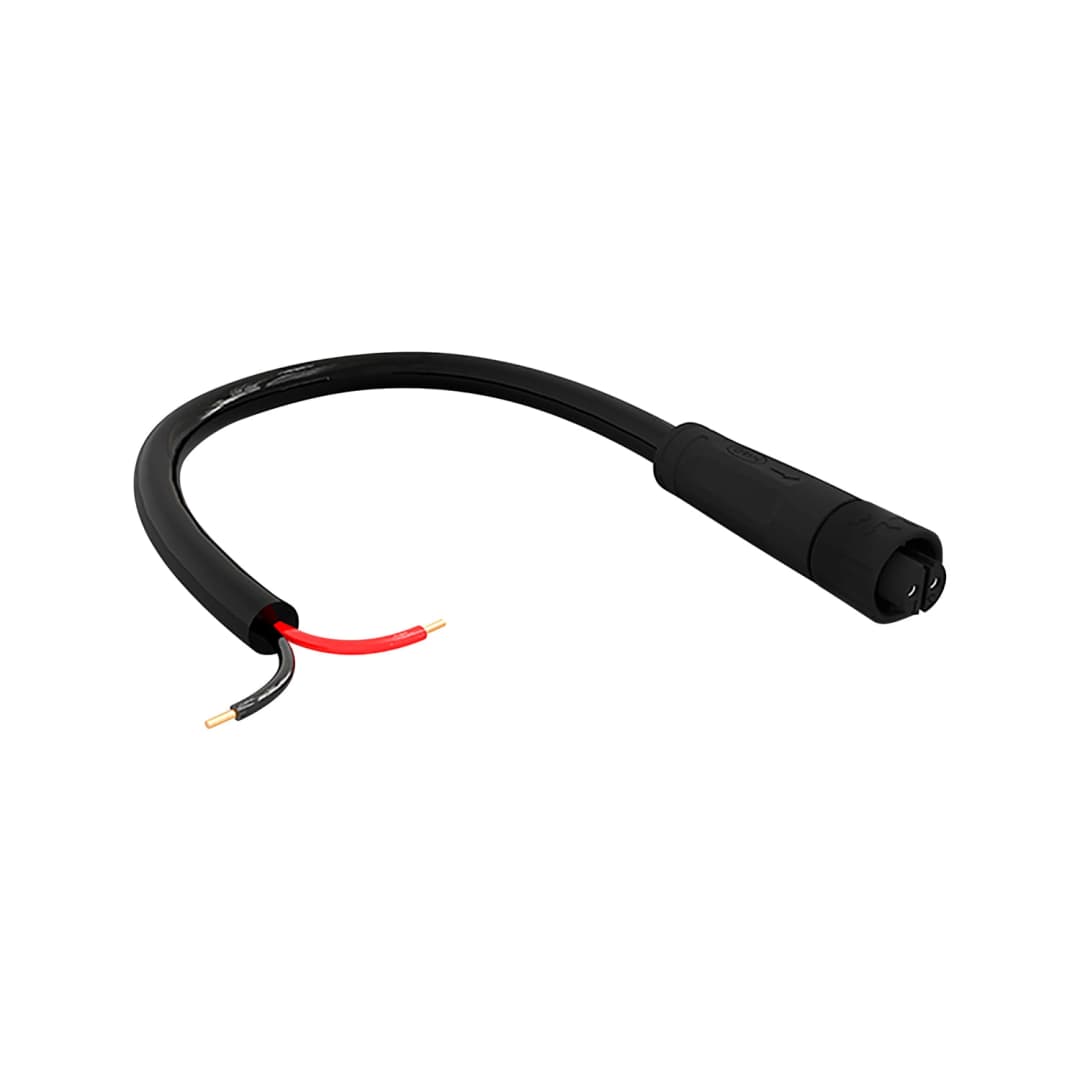 CABLE LED STUDIO CONECTOR MACHO 2 PINS IP65 NEGRO