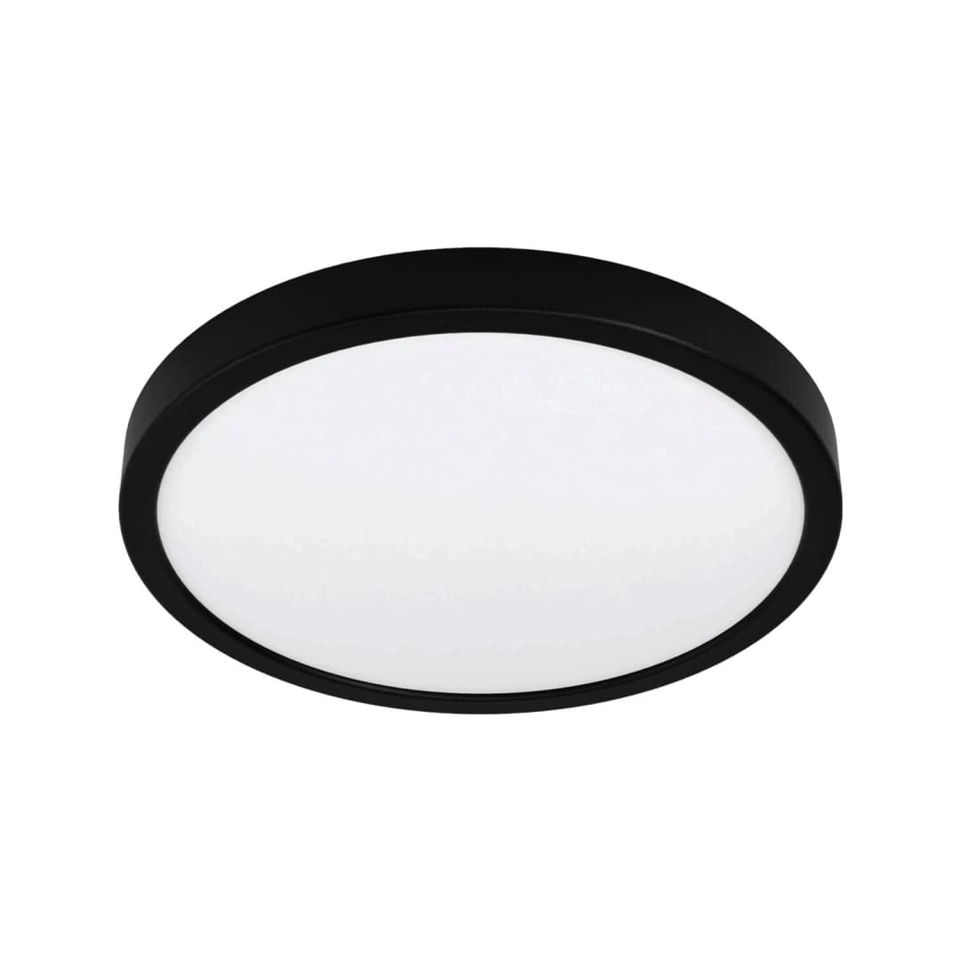 PLAFÓN SOBREPUESTO LED STUDIO REDONDO 24W LUZ CÁLIDA (3000K) A FRÍA (6500K) (CCT) IP42 Ø30X2.5CM NEGRO