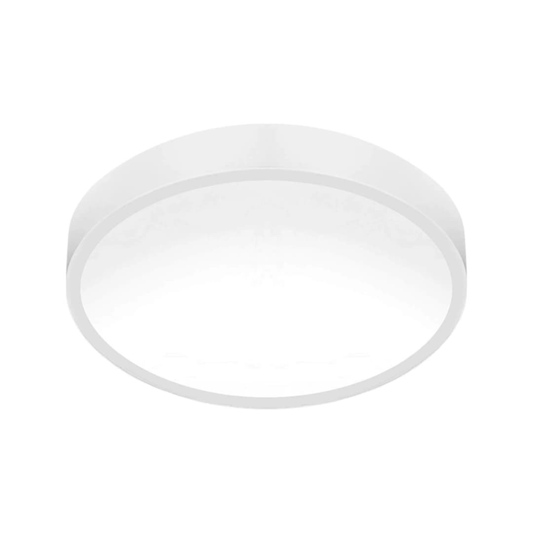 PLAFÓN SOBREPUESTO LED STUDIO REDONDO 40W LUZ CÁLIDA (3000K) A FRÍA (6500K) (CCT) IP42 Ø50X2.5CM BLANCO