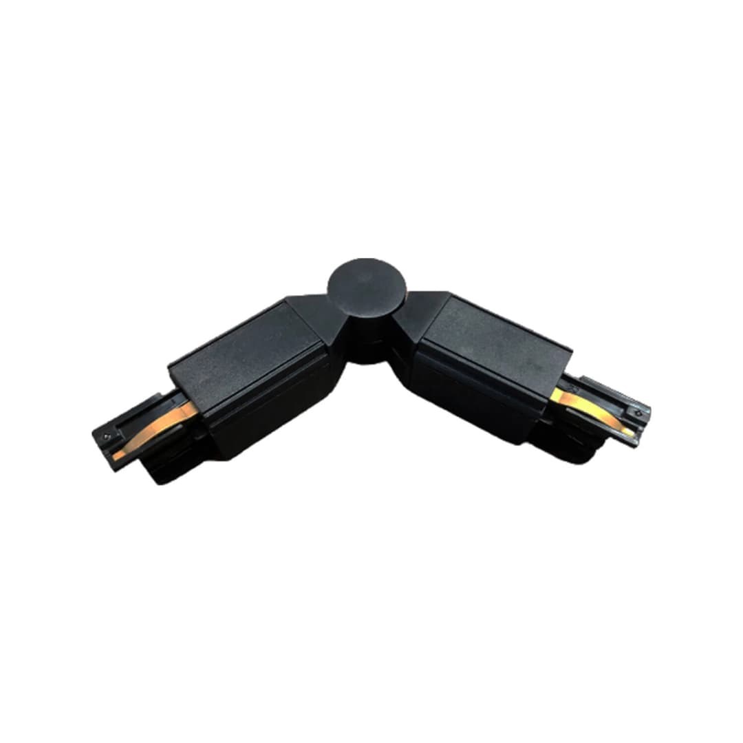 CONECTOR EN L LED STUDIO TRIFÁSICA FLEXIBLE 220V NEGRO