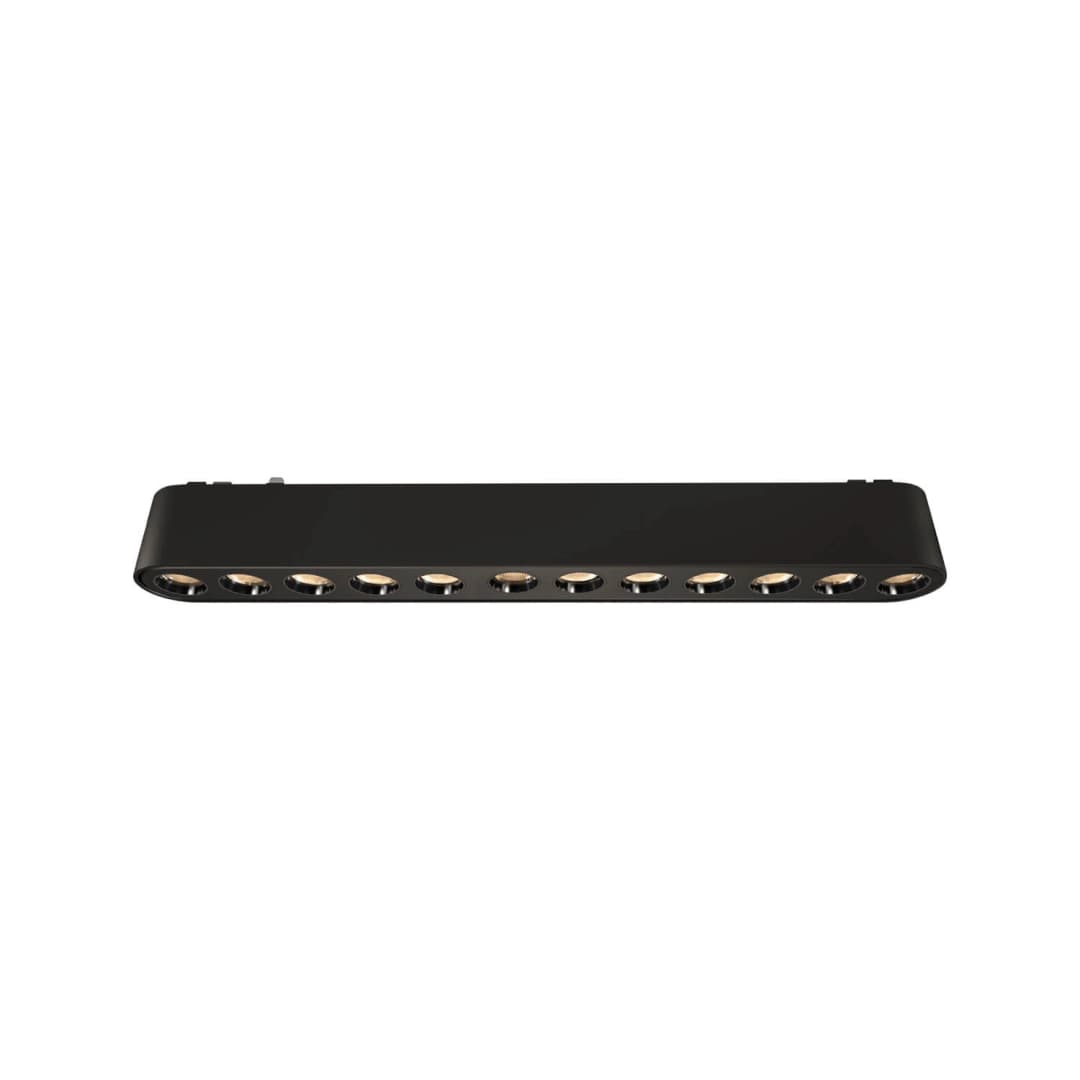 FOCO RIEL LINEAL LED STUDIO PARA RIEL MAGNÉTICO 12W LUZ CÁLIDA (3000K) NEGRO