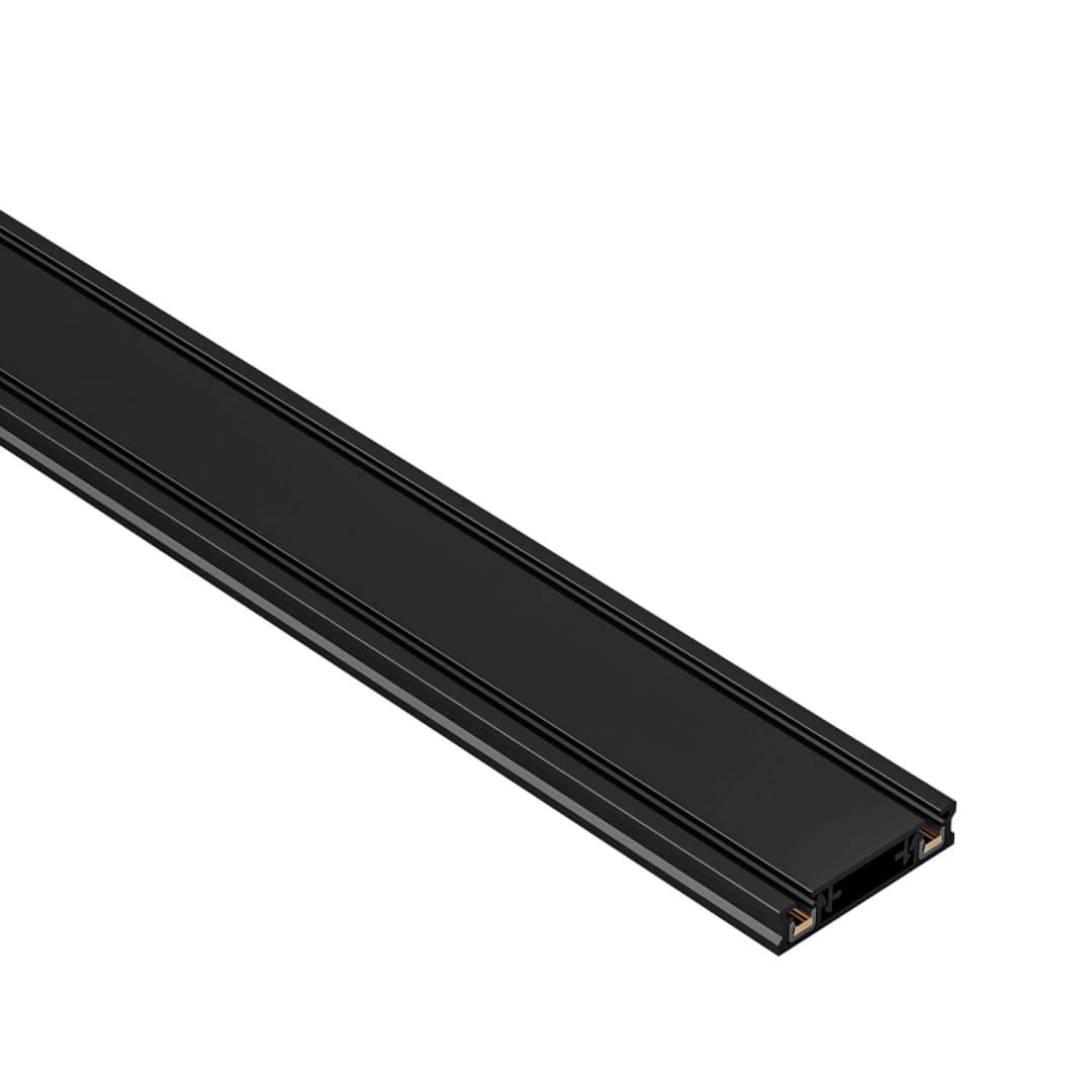 RIEL SOBREPUESTO LED STUDIO SLIM MAGNÉTICO 2 METROS NEGRO