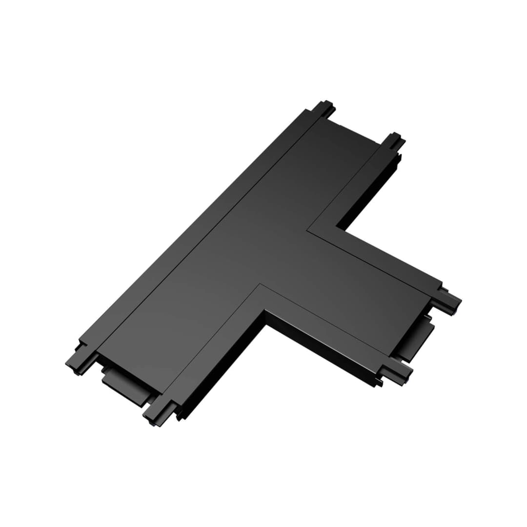 CONECTOR TIPO T LED STUDIO PARA RIEL MAGNÉTICO SLIM NEGRO