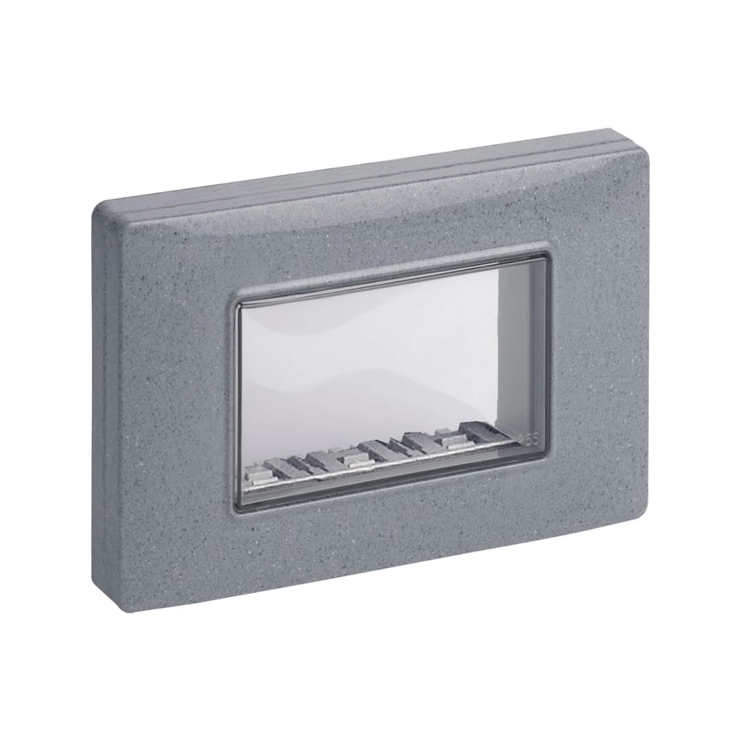 TAPA VIMAR CAJAS Y CENTRALITAS CON TORNILLOS 3 MÓDULOS IP55 GRIS (14943.14)