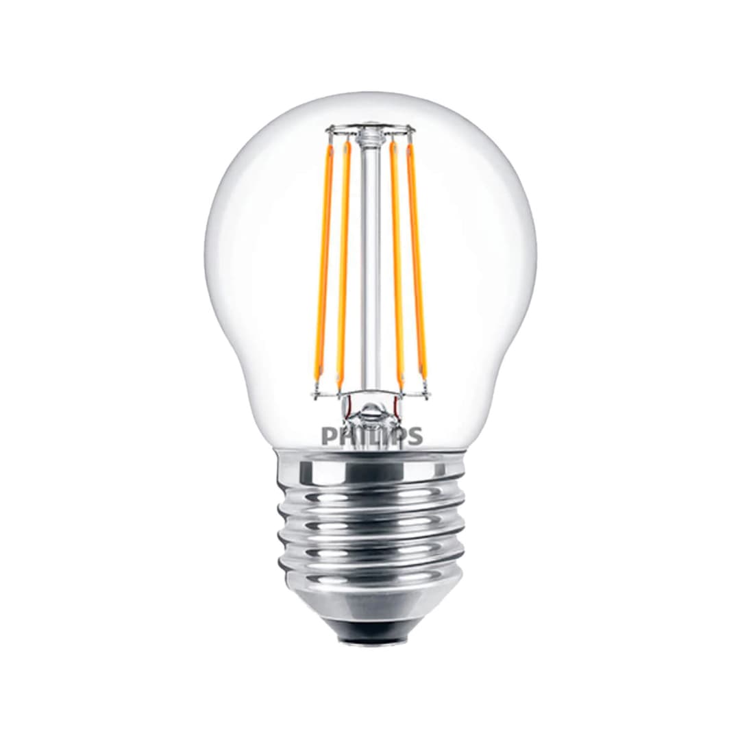AMPOLLETA E27 PHILIPS FILAMENTO 4.3W LUZ CÁLIDA (2700K) BLANCO BLANCO (929001890542)
