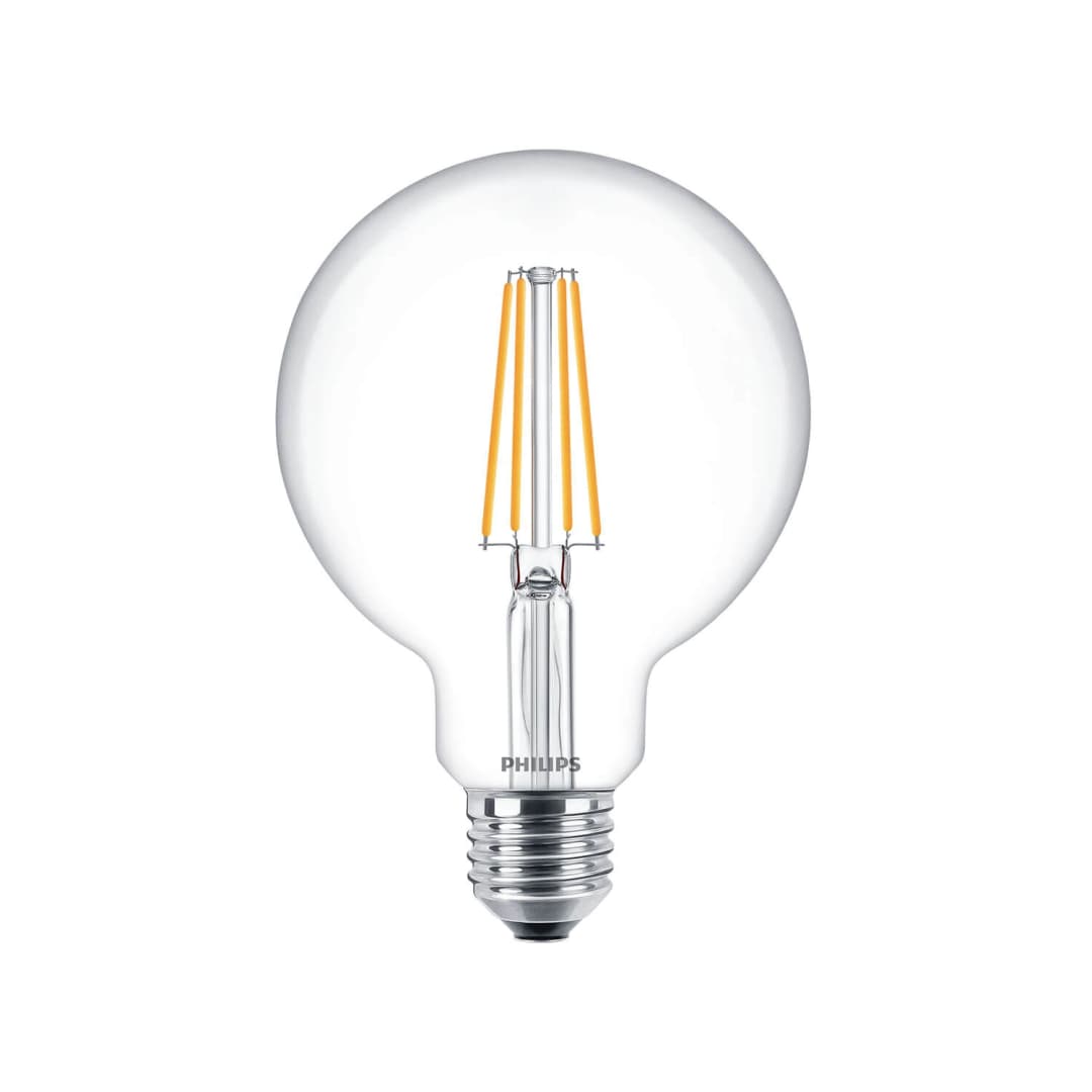 AMPOLLETA E27 PHILIPS FILAMENTO COREPRO GLASS 7W LUZ CÁLIDA (2700K) TRANSPARENTE (929001387971)